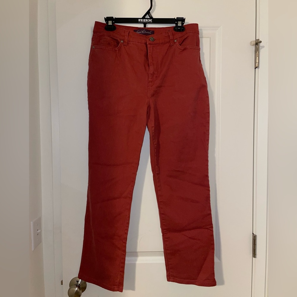 Gloria Vanderbilt Burnt Orange straight-leg pants